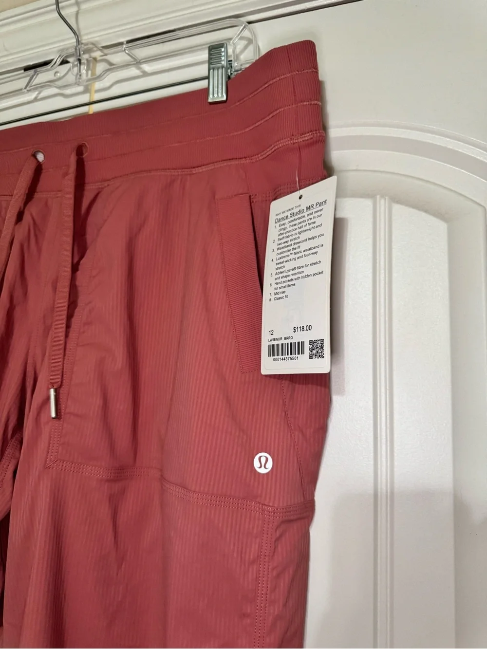 Lululemon Dance Studio Mid-Rise Full Length Pant in Brier Rose Size 12